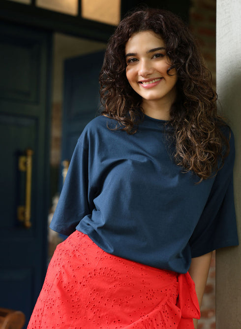 Oversized Navy Blue T-shirt